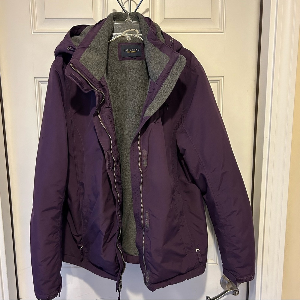 Lands End Squall Purple Jacket